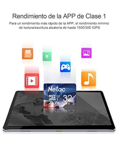 Netac Tarjeta de Memoria de 32GB 3Pack, Tarjeta Memoria microSDXC(A1, U3, C10, V30, 4K, 667X) UHS-I Velocidad de Lectura hasta 100 MB/s, Tarjeta TF para Móvil, Cámara Deportiva, Switch, Gopro, Dashcam