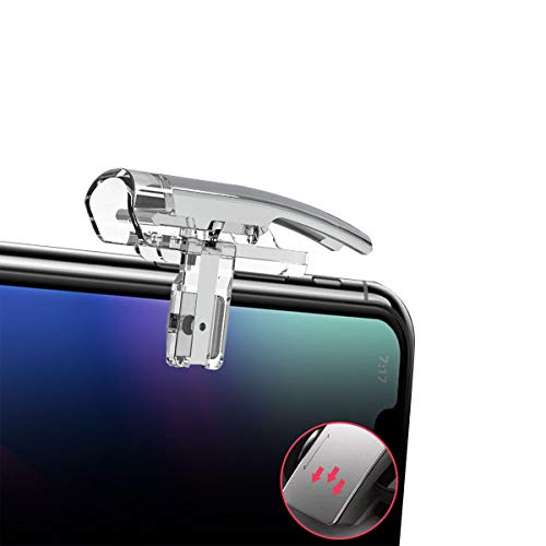 Newseego PUBG Mobile Game Controllers Trigger, L1R1 Triggers de Teléfonos Móviles Botón Sensible Joysticks Aim & Fire Trigger Keys for PUBG/Knives out/Rules of Survival (1 par de Triggers móviles)