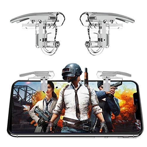 Newseego PUBG Mobile Game Controllers Trigger, L1R1 Triggers de Teléfonos Móviles Botón Sensible Joysticks Aim & Fire Trigger Keys for PUBG/Knives out/Rules of Survival (1 par de Triggers móviles)