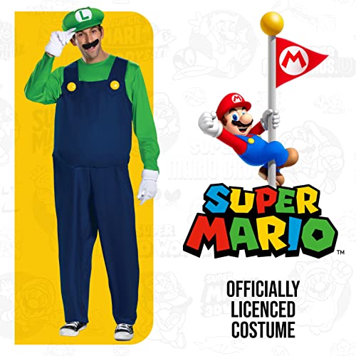 Nintendo Deluxe Trajes, Luigi, XL para Hombre
