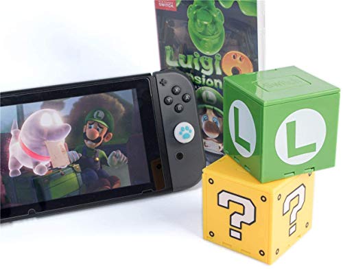Nintendo Switch Game Card Case - Funda para Nintendo Switch Games con 16 ranuras (bloque de preguntas, color amarillo)
