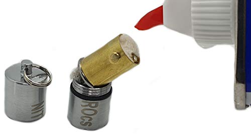 Nitrocs - Mini mechero de gasolina con rosca exterior táctico Firestarter Pocketfire