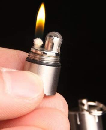 Nitrocs - Mini mechero de gasolina con rosca exterior táctico Firestarter Pocketfire