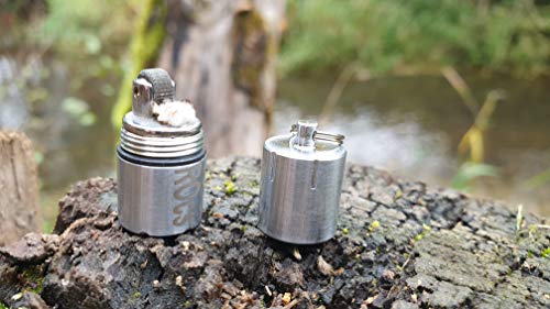 Nitrocs - Mini mechero de gasolina con rosca exterior táctico Firestarter Pocketfire