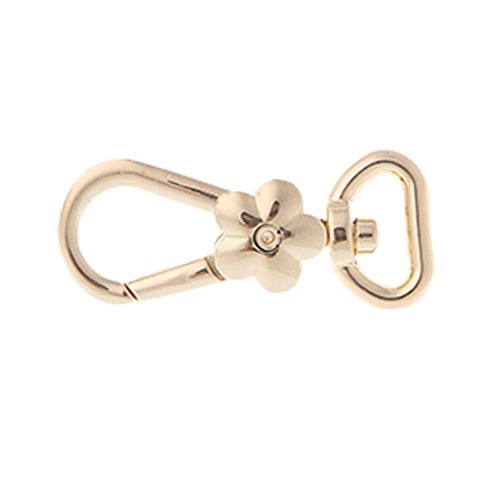 niumanery Flower Lobster Clasps Swivel Trigger Clips Snap Hooks Bag Key Rings Keychains Gold
