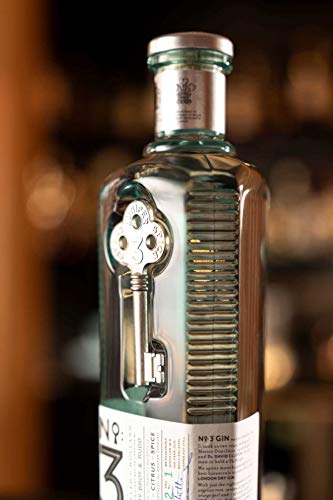 No. 3 London Dry Gin 46% Vol. 0.7L - 700 ml – Ginebra Premium – Auténtica Ginebra de Londres – Elaborada con base de Enebro – Ginebra idónea para cocteles