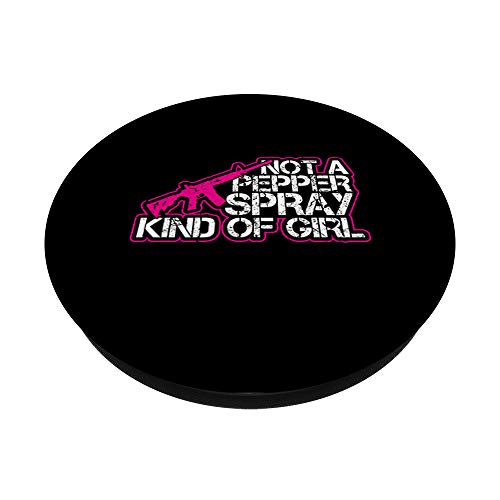 No es un spray de pimienta Tipo de Chica Caza Pro Gun Derechos del Propietario PopSockets PopGrip Intercambiable
