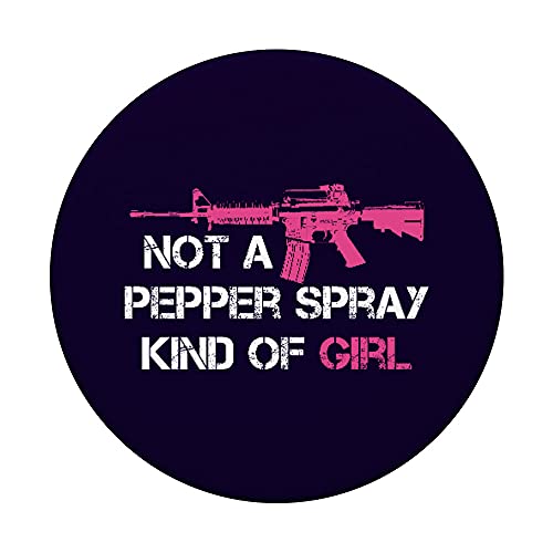 No es un spray de pimienta Tipo de chica Pro Gun Propietario Derechos diciendo PopSockets PopGrip Intercambiable