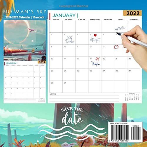 No Man's Sky: OFFICIAL 2022 Calendar - Video Game calendar 2022 - No Man's Sky -18 monthly 2022-2023 Calendar - Planner Gifts for boys girls kids ... games Kalendar Calendario Calendrier). 4