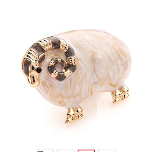 Nonebranded Broches De Esmalte De Oveja Ram Buck para Mujeres Y Hombres, Broche De Aleación para Banquete De Animales, Regalos, Sombreros, Bufanda, Accesorios