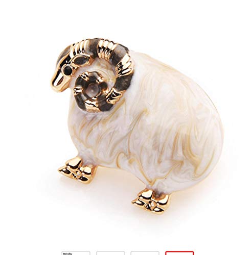 Nonebranded Broches De Esmalte De Oveja Ram Buck para Mujeres Y Hombres, Broche De Aleación para Banquete De Animales, Regalos, Sombreros, Bufanda, Accesorios