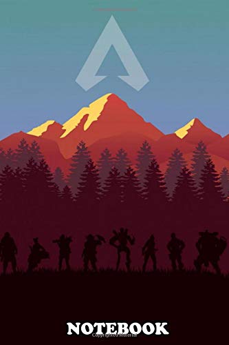 Notebook: Apex Legends Minimalist Poster , Journal for Writing, College Ruled Size 6" x 9", 110 Pages