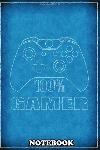 Notebook: Blueprint Gamer , Journal for Writing, College Ruled Size 6" x 9", 110 Pages