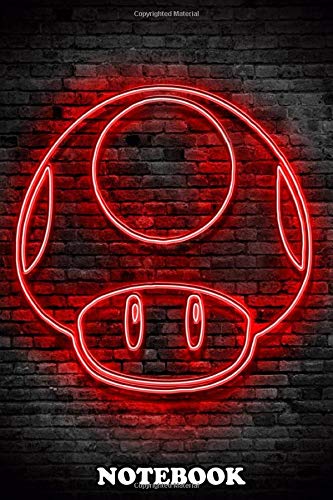 Notebook: Mario Mushroom , Journal for Writing, College Ruled Size 6" x 9", 110 Pages