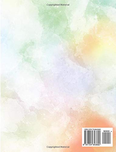 Notebook: Watercolor Drawing of a Happy Family Hugging Each Other (Mom, Dad, Sister, Baby), Composition Wide Ruled 7.5 x 9.25 inches, 110 pages, back ... teens, pre K-2, elementary, primary, teachers