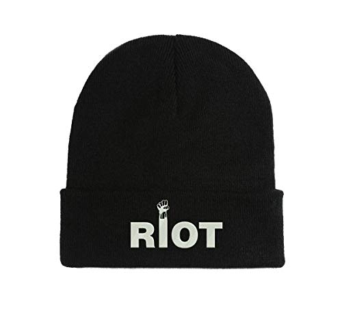 Nothingtowear Riot Logo Gorro de Punto Invierno Otoño Bordado