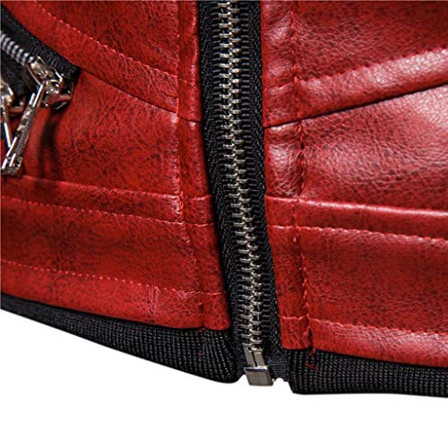 NP Chaquetas Hombre Steam Cremallera Cuello de piel Cuello Casual Delgado