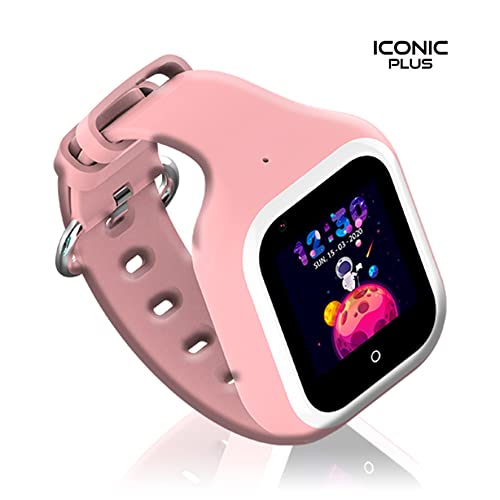 Nuevo SaveFamily Iconic Plus 4G. Reloj-Smartwatch Infantil– Juvenil. Vídeo, identifica Llamadas, música, Bluetooth, App Store Segura, Whatsapp. GPS, videollamada, cámara, SOS, Waterproof. Rosa