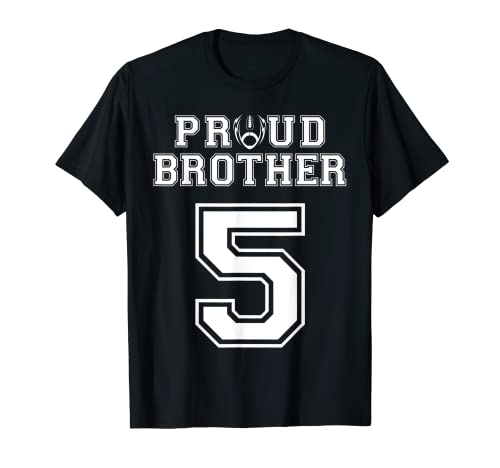 Número 5 de encargo del hermano del fútbol orgulloso personalizado para los hombres Camiseta