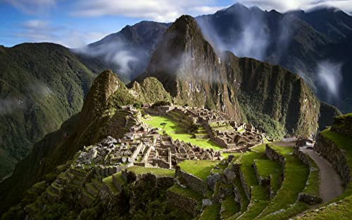 OAEC Puzzle 500 Piezas Puzzle Adultos Rompecabezas Machu Picchu, Perú Jigsaw Puzzle Clásica Challenging Teen Casual Puzzle Educational Game Regalo 38X52Cm