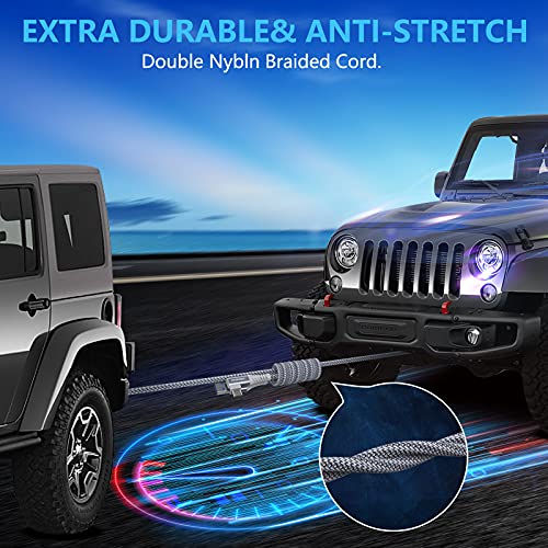 Oculus quest - Cable trenzado (2 cables, 5 m, USB 3.0, 5 Gbps, transferencia de datos de alta velocidad, USB A a tipo C, compatible con Oculus Quest/Quest 2 Link Steam VR