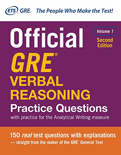 Official GRE Verbal Reasoning Practice Questions, Second Edition, Volume 1 (TEST PREP)
