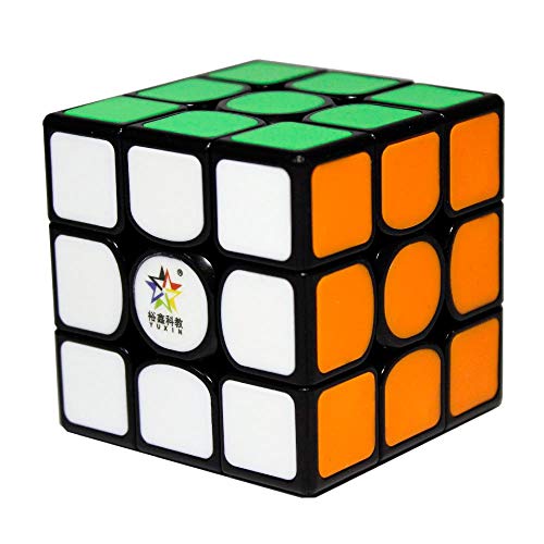 OJIN YuXin Kylin V2 M 3x3 Magic Cube Puzzle Yuxin 3x3x3 V2 M Smooth Cube Yuxin Kylin 3x3 V2 M Velocidad Cube el Juguete con un trípode (Black-Bright Red)