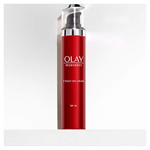 Olay Regenerist Hidratante con SPF30, Crema facial con protección solar, niacinamida y péptidos, 50 ml