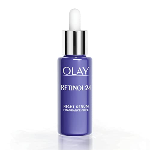 Olay Retinol 24 Sérum de noche, Sérum de retinol sin fragancia, serum para piel seca, grasa, suave y radiante, serum para las manchas, 40 ml