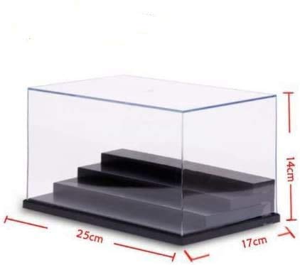 Olayer - Caja expositora de plástico y acrílico UV transparente (4 peldaños)