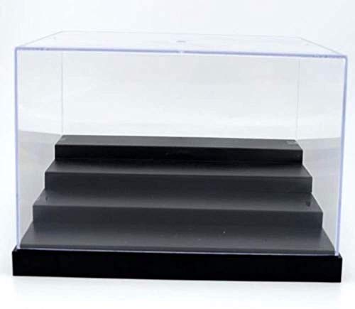 Olayer - Caja expositora de plástico y acrílico UV transparente (4 peldaños)