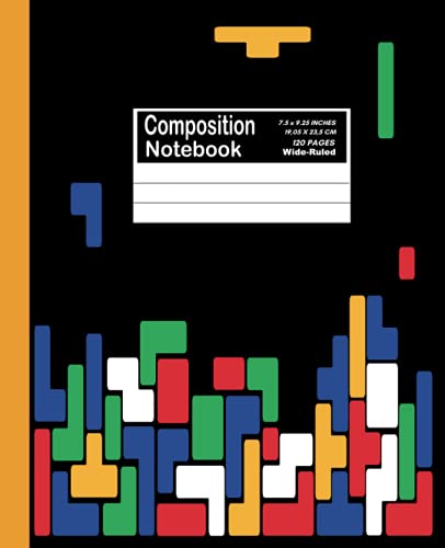 Old Video Game Composition Notebook: Wide Ruled Notebook Lined School Journal | 120 Pages | 7.5 x 9.25" | Students Children Kids Girls Teens Class Subjects Gamer (Wide Ruled Composition)