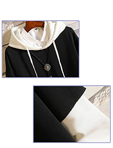 OLIPHEE H X H Anime Sudadera con Capucha Falso Dos Piezas Hunter X Hunter Mujer Hombre Top Suelto Fake Two-Piece P-L