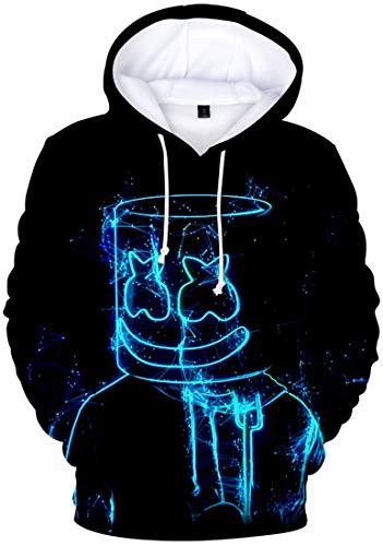 OLIPHEE Niños Sudaderas con Capucha Impresas en 3D para Música Pop para fanáticos de DJ 249-1