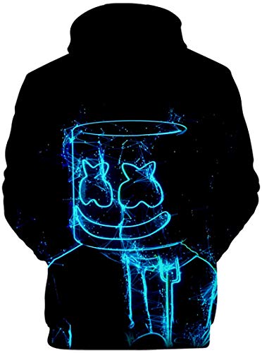 OLIPHEE Niños Sudaderas con Capucha Impresas en 3D para Música Pop para fanáticos de DJ 249-1