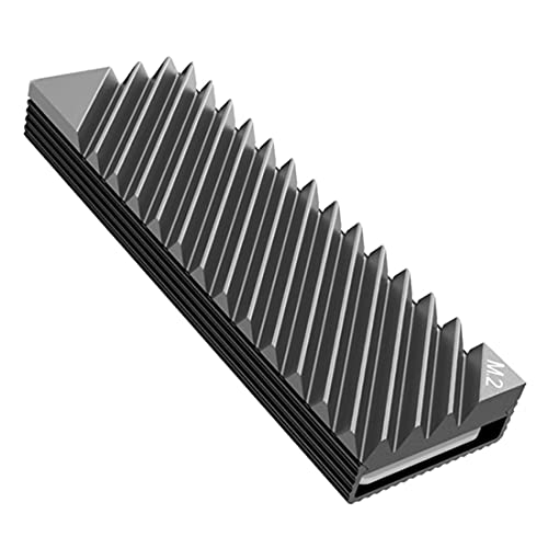 One enjoy SSD M.2 2280 Disipador de Calor de Aluminio de enfriamiento con Almohadilla térmica de Silicona para PC/PS5 (Gray)