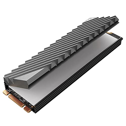One enjoy SSD M.2 2280 Disipador de Calor de Aluminio de enfriamiento con Almohadilla térmica de Silicona para PC/PS5 (Gray)