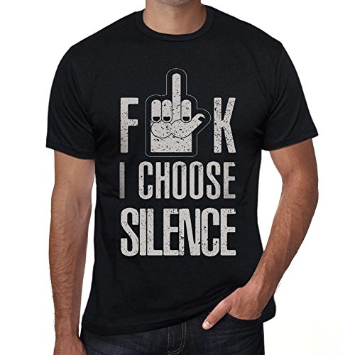 One in the City Hombre Camiseta Vintage T-Shirt Silence Negro Profundo