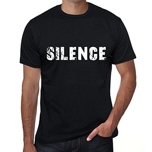 One in the City Silence Hombre Camiseta Negro Regalo De Cumpleaños 00546