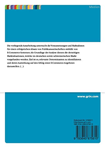 Online-Maßnahmen zur Absatzförderung von Publikumszeitschriften im deutschen und schweizerischen Markt auf Basis von E-Commerce-Systemen