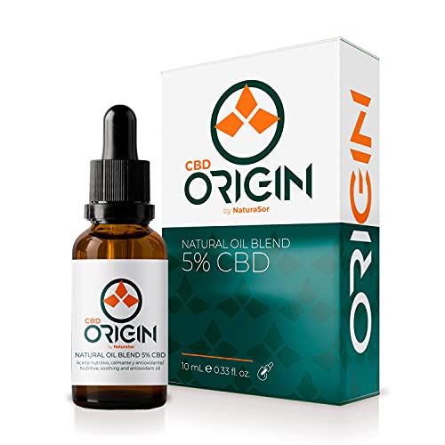 Origin - Aceite Esencial Orgánico, 5% de extracto de semilla de cáñamo, Hidratante, nutritivo, calmante y antioxidante, 10 ml – Fabricado en España