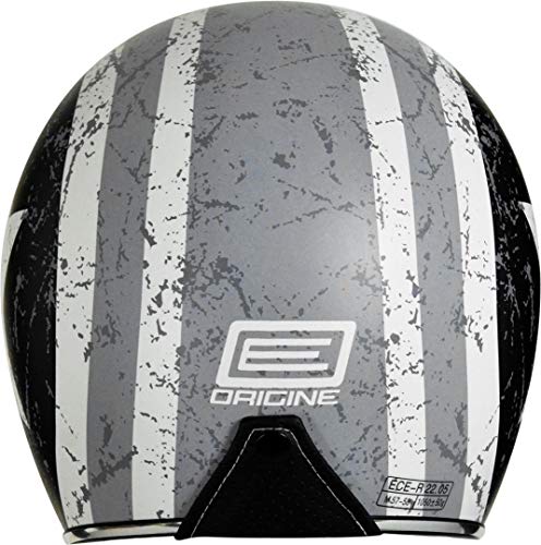 Origine Helmets Sprint Rebel Star Grey - Casco Abierta, Blanco/Gris, L (59-60 cm)