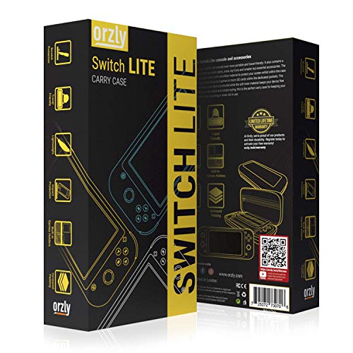 Orzly Funda de Transporte para Nintendo Switch Lite, Protectora Funda Dura de Viaje para Llevar la Consola Nintendo Switch Lite (2019) y Sus Accesorios (Coral)