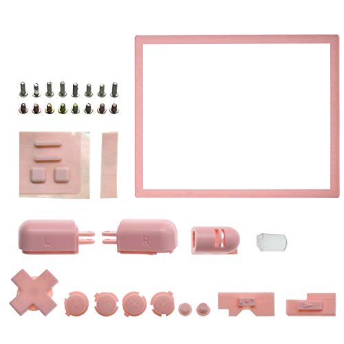 OSTENT Full Repair Parts Replacement Housing Shell Case Kit Compatible for Nintendo DS Lite NDSL Color Pink