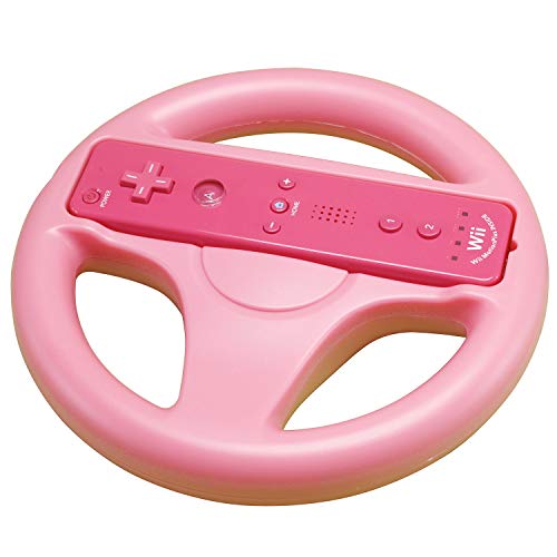 OSTENT Mario Kart Racing Games Volante compatible para mando a distancia Nintendo Wii Color rosa
