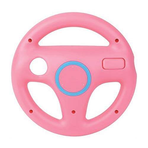 OSTENT Mario Kart Racing Games Volante compatible para mando a distancia Nintendo Wii Color rosa