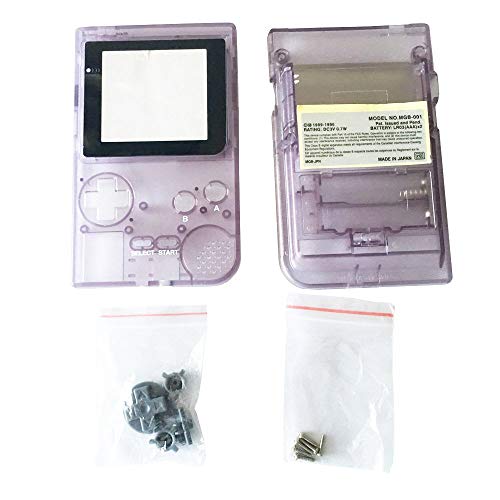 OSTENT Sostituzione della custodia della custodia Shell per la console Nintendo Game Boy Color Clear Purple