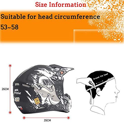 OUYA Casco de Moto para Adultos Cascos Protectores Ciclismo Motocross Downhill Casco de Seguridad