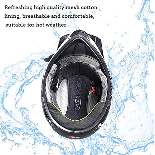 OUYA Casco de Moto para Adultos Cascos Protectores Ciclismo Motocross Downhill Casco de Seguridad