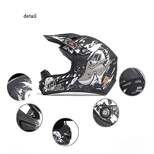 OUYA Casco de Moto para Adultos Cascos Protectores Ciclismo Motocross Downhill Casco de Seguridad